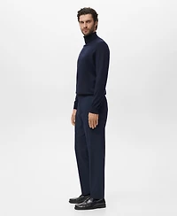 Mango Men's Merino Wool Turtleneck Sweater