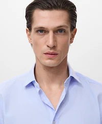 Mango Men's Regular-Fit Cotton Shirt