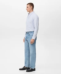 Mango Men's Cotton Kodak Striped Shirt