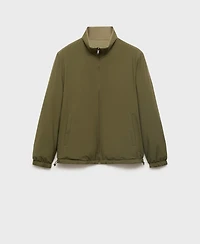 Mango Men's Quilted Water-Repellent Reversible Jacket