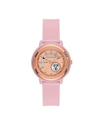 Skechers Women's Salerno Analog-Digital, Blush Polycarbonate Watch
