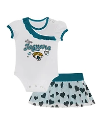 Outerstuff Baby Boys and Girls 2-Piece Jacksonville Jaguars Love My Team Bodysuit Skirt Set