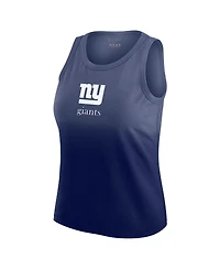 Wear by Erin Andrews x Gracie Women's Navy New York Giants Ombre Tank Top