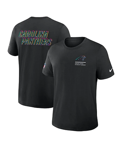 Nike Men's Black Carolina Panthers 2025 Nfl Crucial Catch Tri-Blend Dri-fit T-Shirt