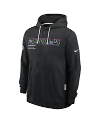 Nike Men's Black Philadelphia Eagles 2025 Nfl Crucial Catch Sideline Standard Issue Dri-fit Hoodie