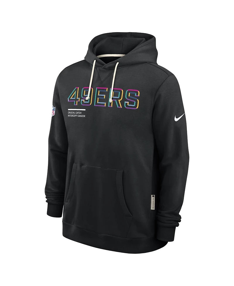 Nike Men's Black San Francisco 49ers 2025 Nfl Crucial Catch Sideline Standard Issue Dri-fit Hoodie