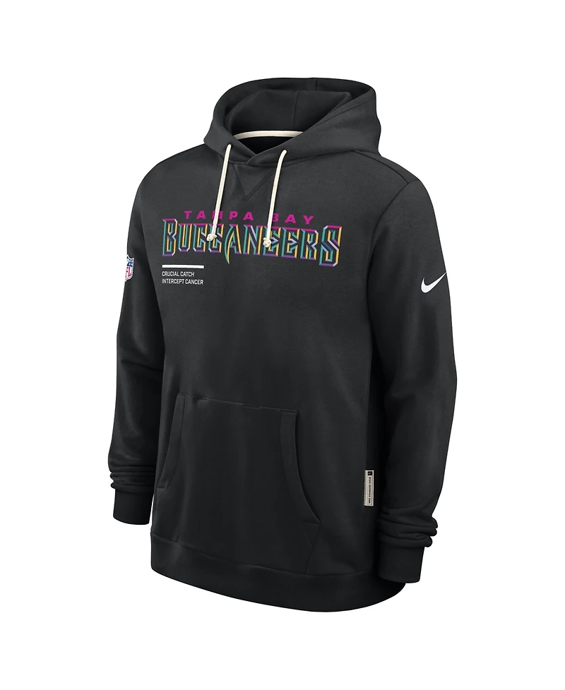 Nike Men's Black Tampa Bay Buccaneers 2025 Nfl Crucial Catch Sideline Standard Issue Dri-fit Hoodie