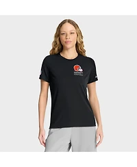 Nike Women's Black Cleveland Browns 2025 Nfl Crucial Catch Tri-Blend Dri-fit T-Shirt