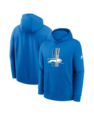 Nike Men's Blue Detroit Lions Club Fleece Pullover Hoodie