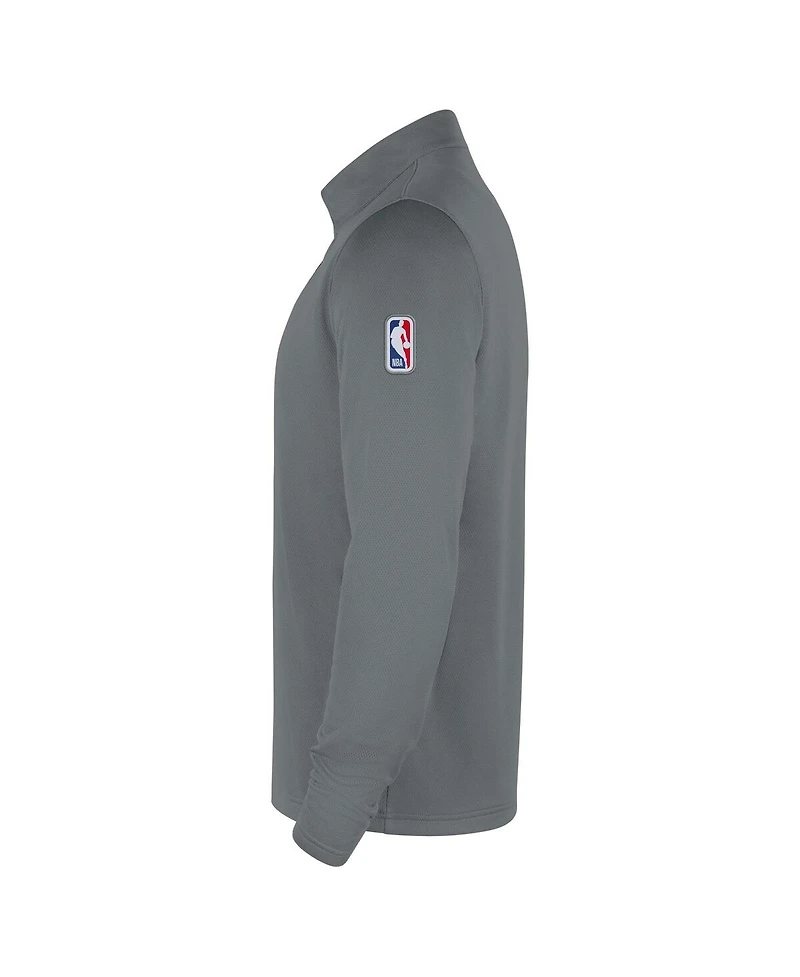 Nike Men's Silver San Antonio Spurs 2025/26 Authentic Coaches Quarter-Zip Dri-Fit Hoodie