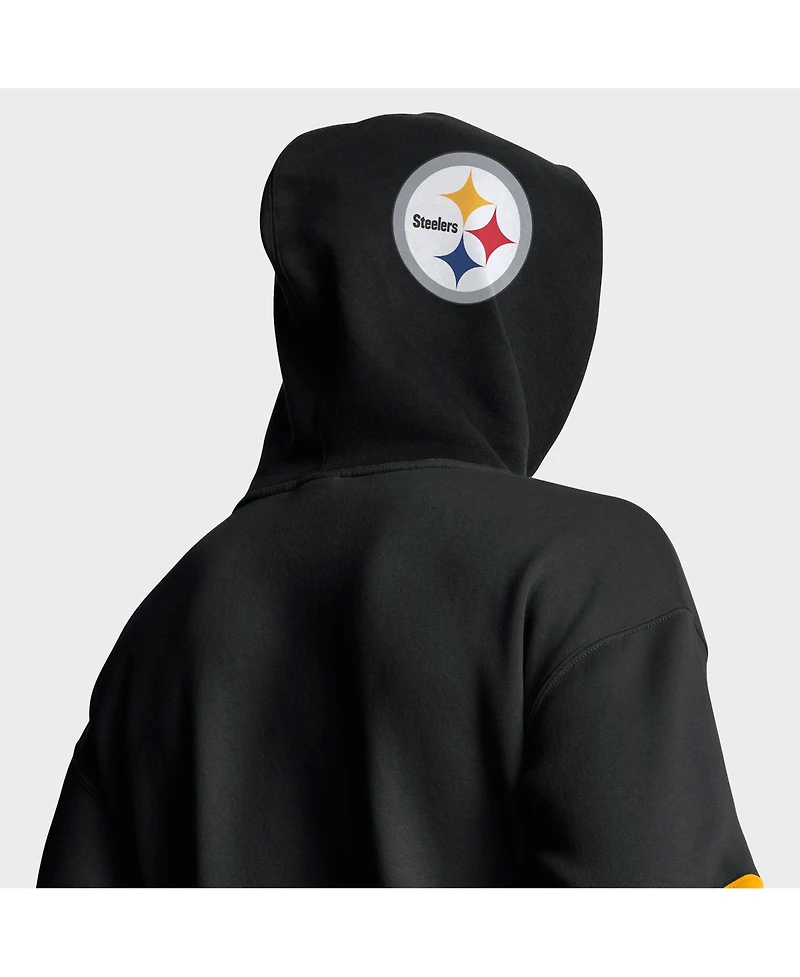 Fanatics Men's Black Pittsburgh Steelers Helmet Pullover Hoodie