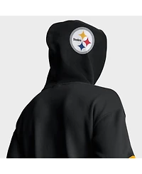 Fanatics Men's Black Pittsburgh Steelers Helmet Pullover Hoodie