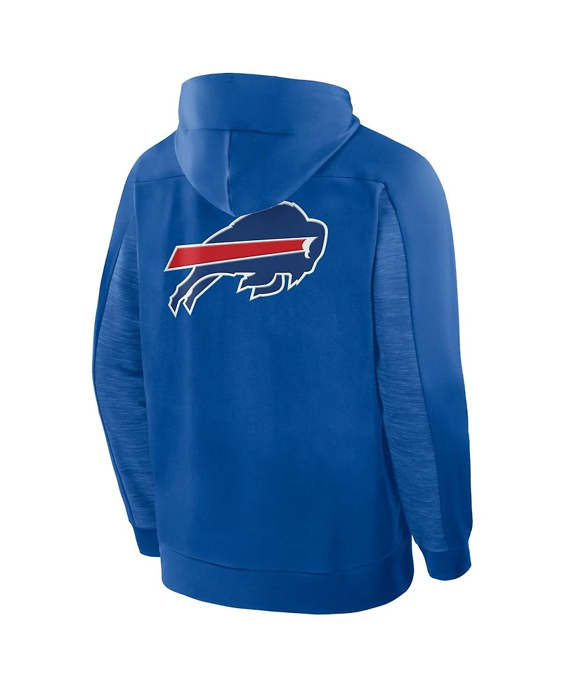 Fanatics Men's Royal Buffalo Bills Checkdown Pass Full-Zip Hoodie