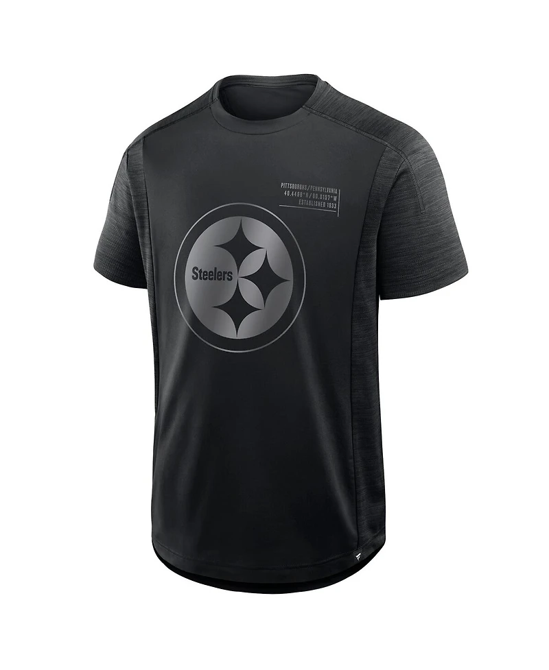 Fanatics Men's Black Pittsburgh Steelers Deceptive Juke T-Shirt