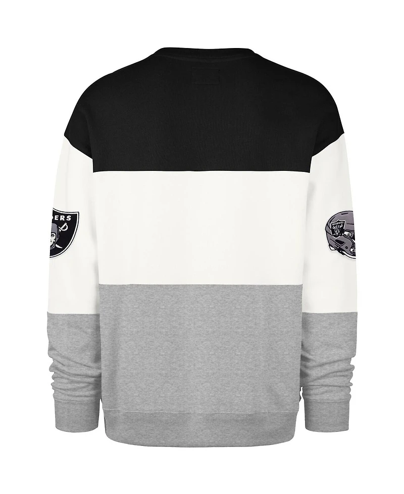 '47 Brand Men's Black/Gray Las Vegas Raiders Breeze Maximalist Sweatshirt