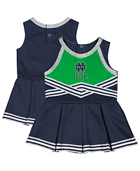 Colosseum Girls Baby Boys and Girls Navy Notre Dame Fighting Irish Lollipop Park Cheer Dress