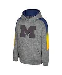 Colosseum Big Boys and Girls Gray Michigan Wolverines The Gang Hoodie