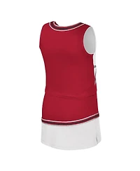 Colosseum Big Girls 2-Piece Crimson Indiana Hoosiers Lollipop Park Cheer Set