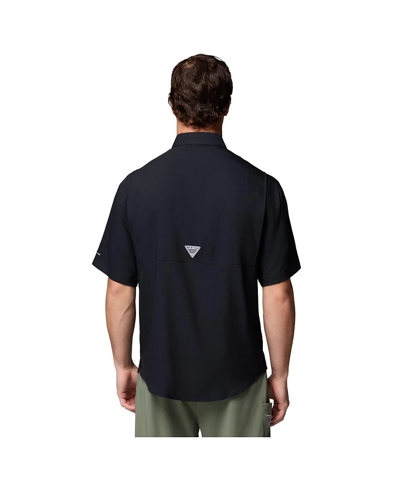Columbia Men's Black Alabama Crimson Tide Tamiami Omni-Shade Button-Down Shirt