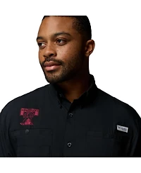 Columbia Men's Black Texas A&M Aggies Tamiami Omni-Shade Button-Down Shirt