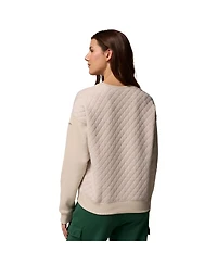 Columbia Women's Beige Oregon Ducks Collegiate Hart Mountain Quilted Sweatshirt