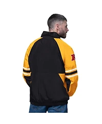 Starter Men's Black Pittsburgh Steelers Prospect Half-Zip Pullover Sweatshirt