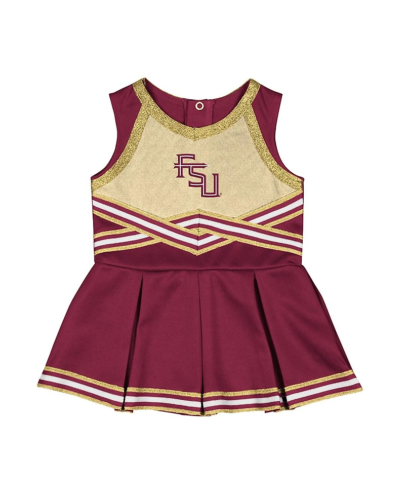Colosseum Girls Baby Boys and Garnet Florida State Seminoles Lollipop Park Cheer Dress