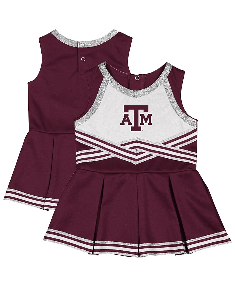 Colosseum Girls Baby Boys and Girls Maroon Texas A&M Aggies Lollipop Park Cheer Dress