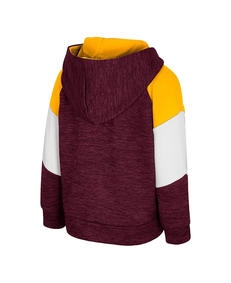 Colosseum Toddler Maroon Minnesota Golden Gophers Spirit Hollow Full-Zip Hoodie