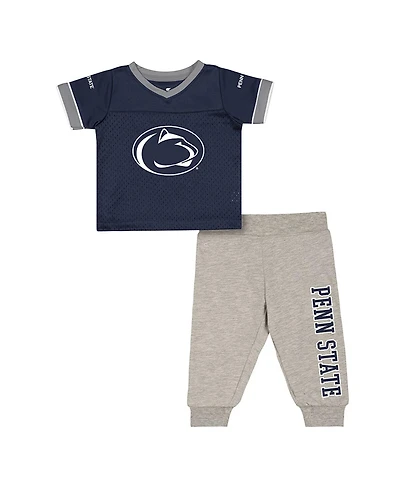 Colosseum Baby Boys and Girls Newborn 2-Piece Penn State Nittany Lions Nothing but the Hits Football Set