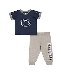 Colosseum Baby Boys and Girls Newborn 2-Piece Penn State Nittany Lions Nothing but the Hits Football Set