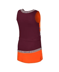 Colosseum Big Girls 2-Piece Maroon Virginia Tech Hokies Lollipop Park Cheer Set