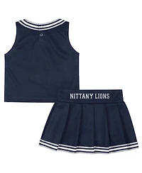 Colosseum Girls Toddler 2-Piece Navy Penn State Nittany Lions Lollipop Park Cheer Set