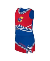 Colosseum Big Girls 2-Piece Royal Kansas Jayhawks Lollipop Park Cheer Set