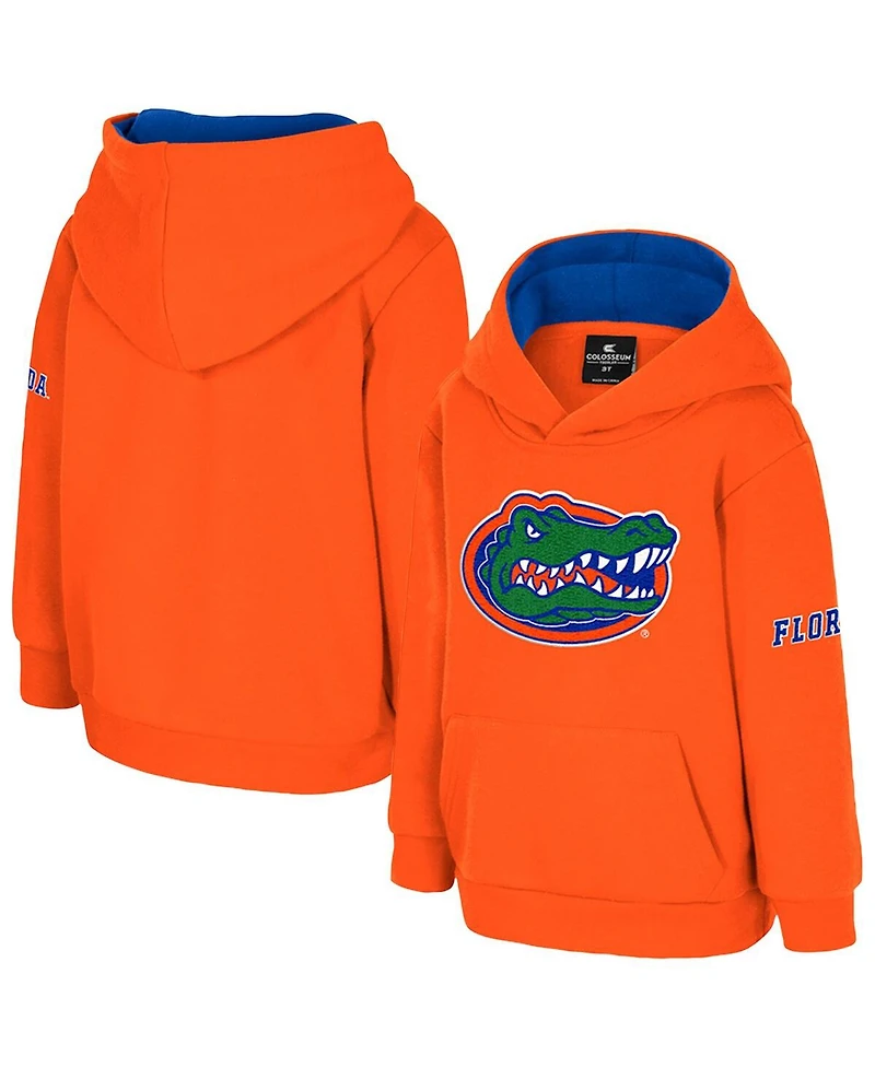 Colosseum Toddler Orange Florida Gators Big Logo Volume Fleece Pullover Hoodie