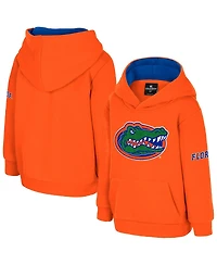 Colosseum Toddler Orange Florida Gators Big Logo Volume Fleece Pullover Hoodie