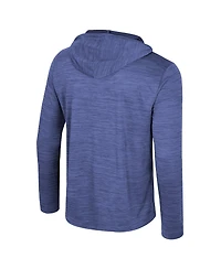 Colosseum Men's Royal Kansas Jayhawks Always Sunny Lightweight Quarter-Zip Hoodie