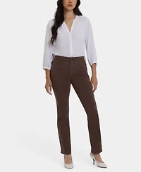 Nydj Women's High Rise Marilyn Straight Jeans