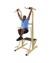 Stamina 65-1485 Weatherproof Steel Outdoor Fitness Power Tower Pro Station, Gold