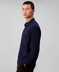 Calvin Klein Men's Classic-Fit Yarn-Dyed Houndstooth Shirt