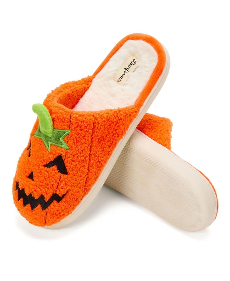 Dearfoams Unisex Adult Halloween Bat Scuff Slipper