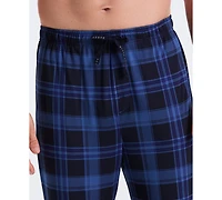 Perry Ellis Portfolio Men's Deluxe Touch Plaid Print Pajama Pants