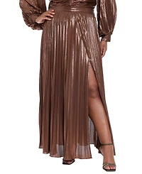 Muse Plus Pleated Maxi Skirt