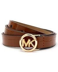 Michael Kors Logo Skinny Leather Belt
