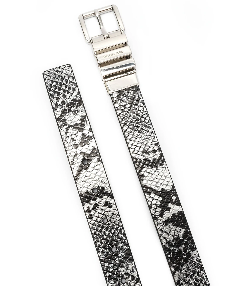 Michael Kors Women's Reversible Snake Pattern Belt