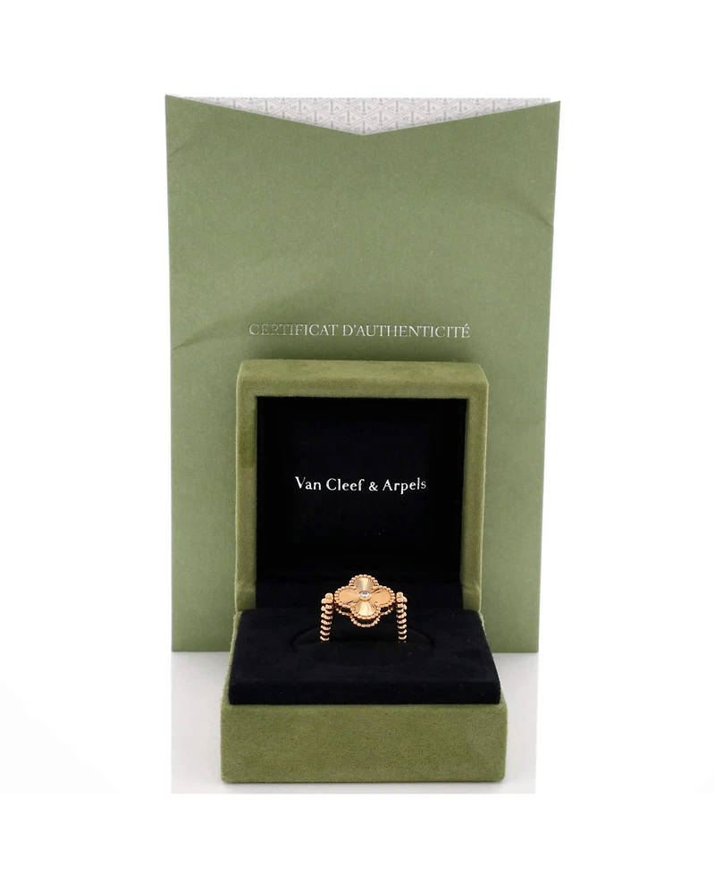 Pre-Owned Van Cleef & Arpels Vintage Alhambra Reversible Ring