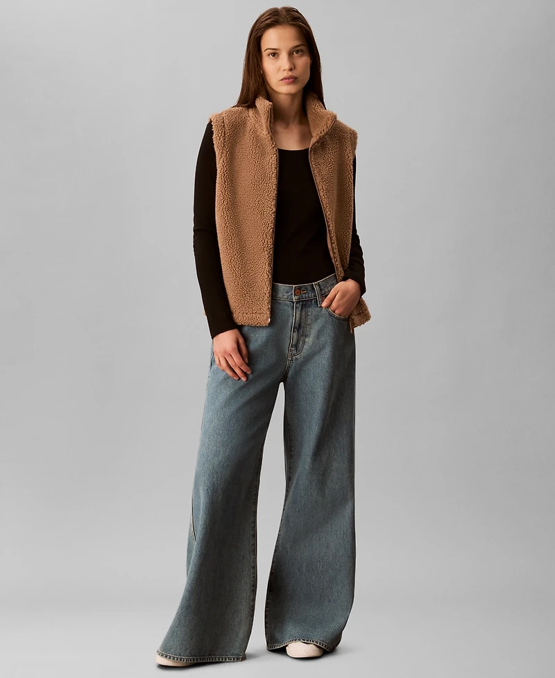 Calvin Klein Jeans Women's Mock Neck Vest