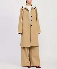 En Saison Women's Marleigh Long Car Trench Coat