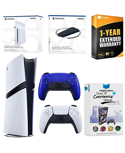 Sony PlayStation 5 Pro Digital Bundle with Disc Drive, Extra Controller, Vertical Stand