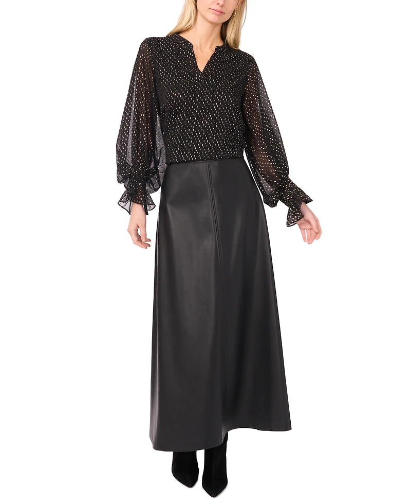 Vince Camuto Women's Balloon Sleeve Top